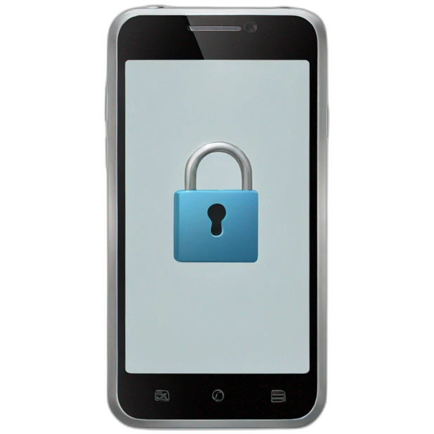 smartphone locked emoji