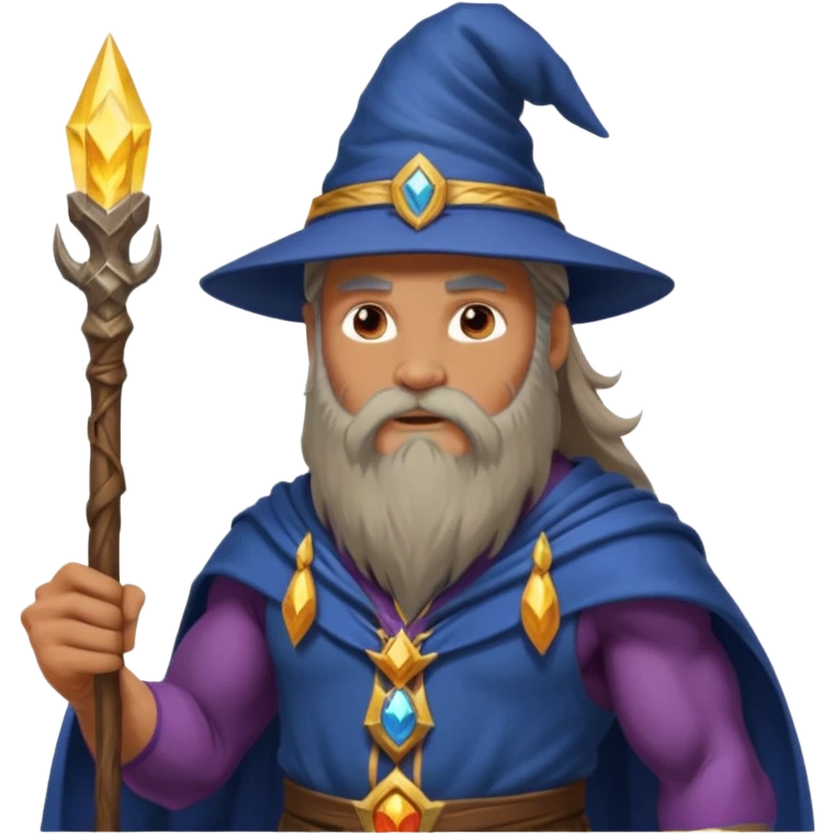 Strong Wizard  with muscles emoji