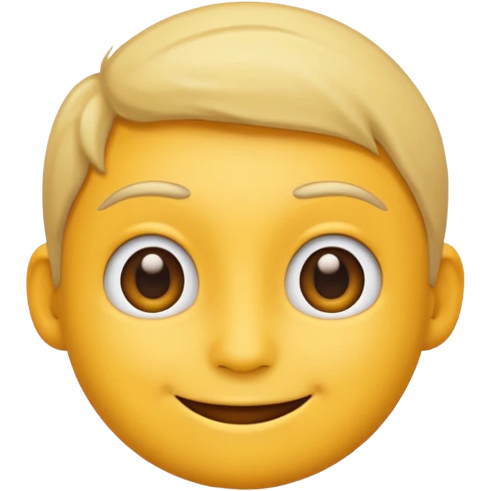 create an emoji of face facing straight forward but looking to the side only with its eyes emoji