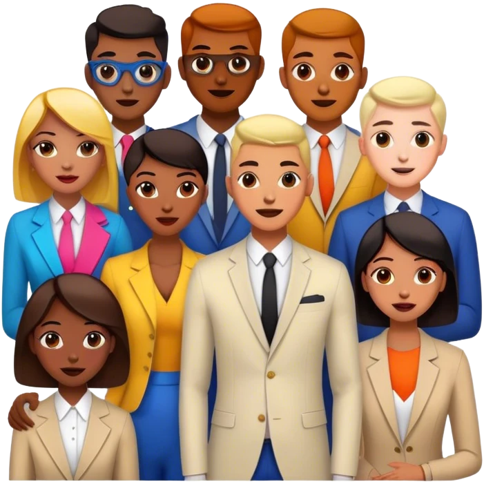 Cinematic Realistic BTS Portrait Emoji, depicted as a dynamic energetic portrayal of the global K-pop group with stylish modern attire and vibrant expressions, rendered with rich textures and bold contemporary lighting that captures their youthful charisma. emoji