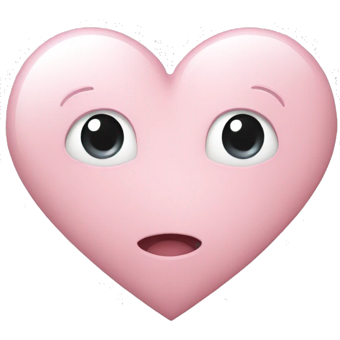 Light pink heart ios emoji
