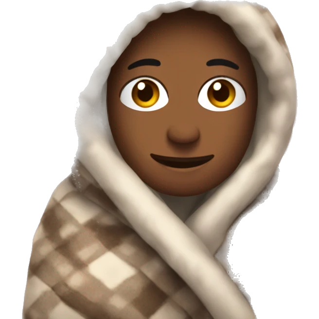 a cozy blanket  emoji