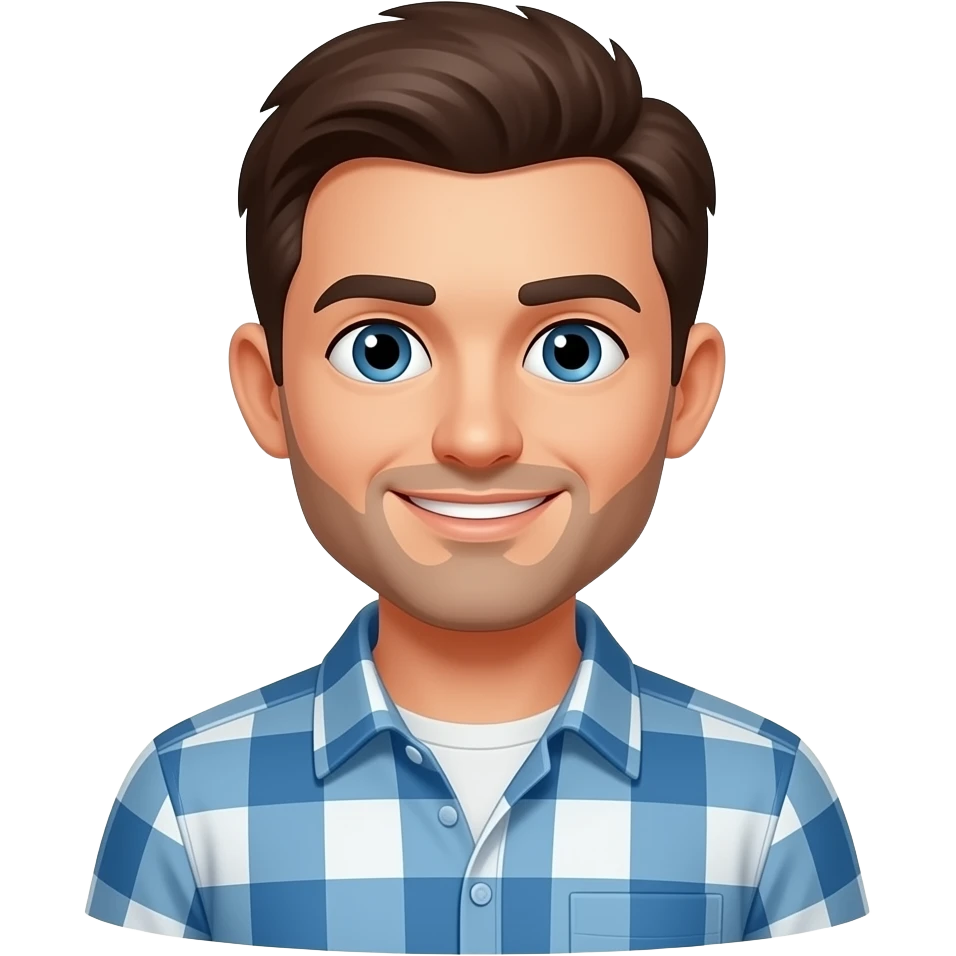 a man with a shopify store emoji