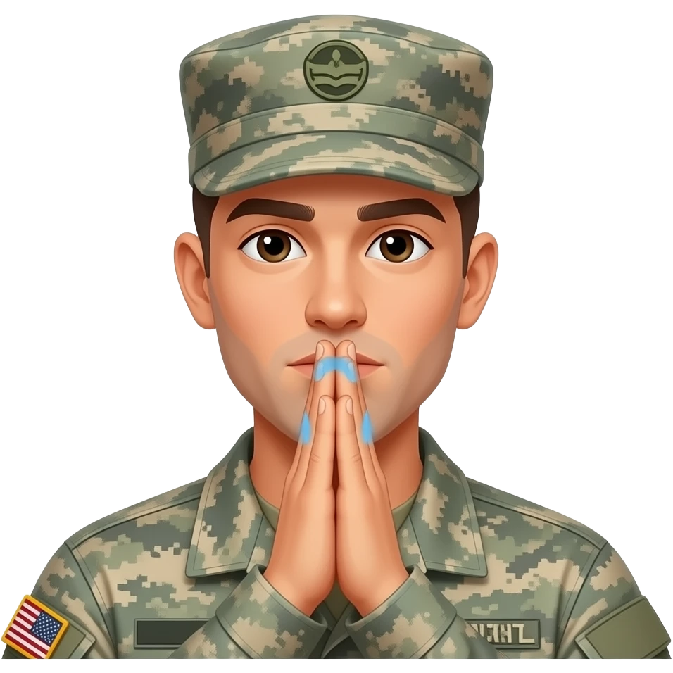 soldado da aeronautica batendo continencia emoji