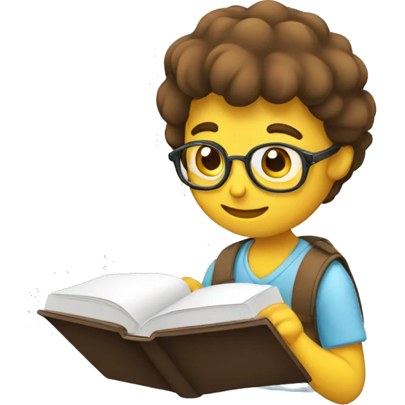 Person studying emoji