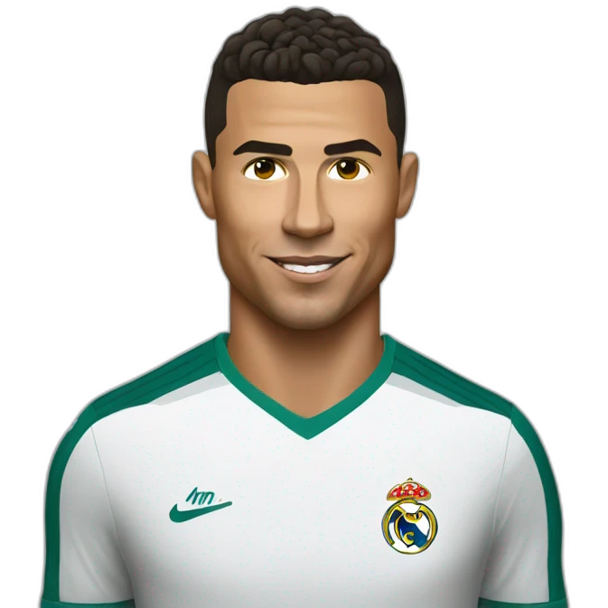 Ronaldo portrait realistic football player emoji