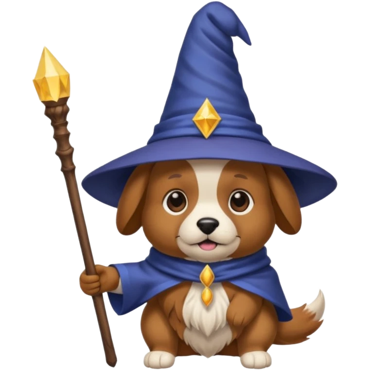 Dog wizard emoji