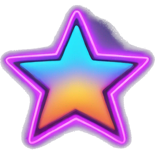 neon star  emoji