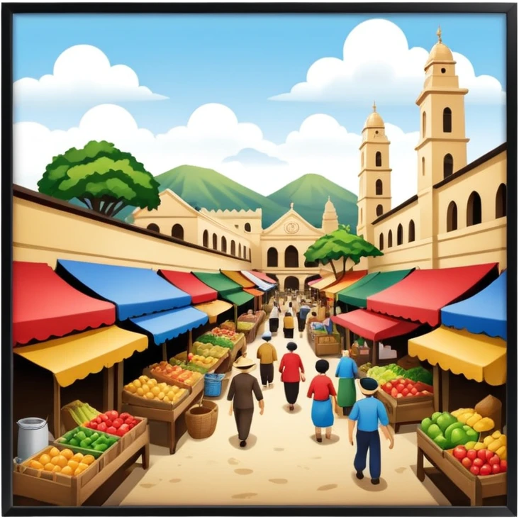 a centre of commerce; a market of British colonialism emoji