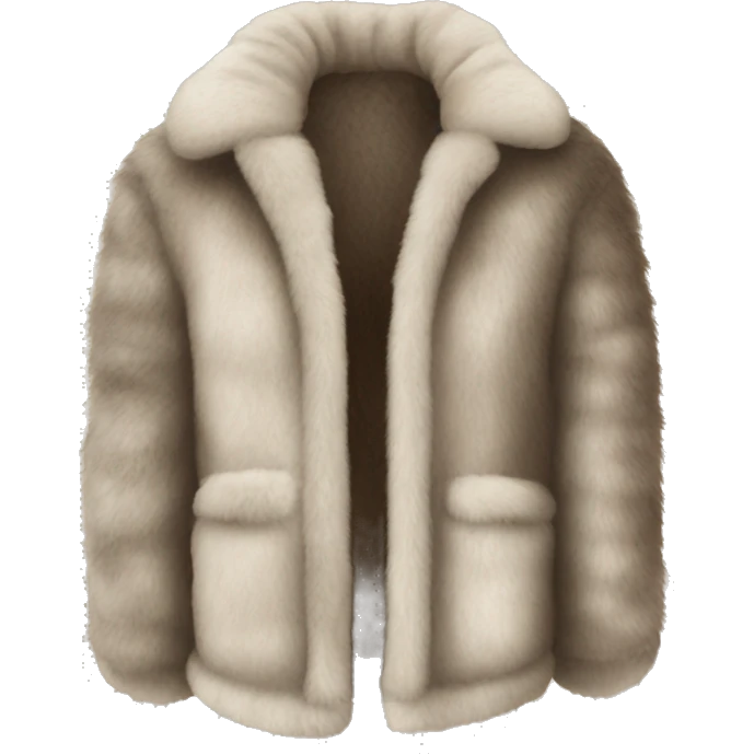 Faux fur jacket emoji