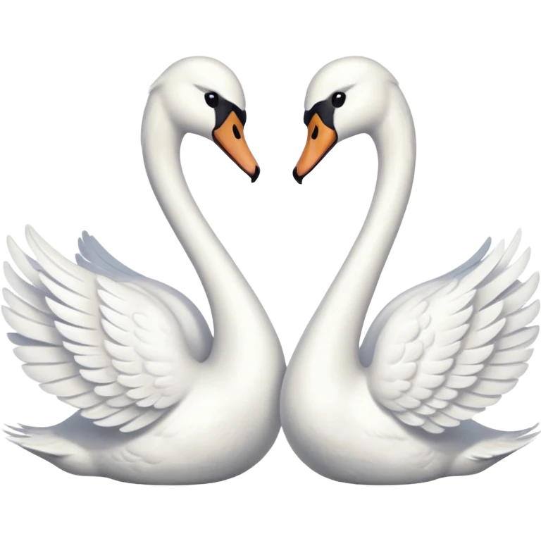  2 swan  emoji