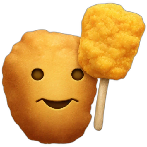 nugget ans a pick emoji