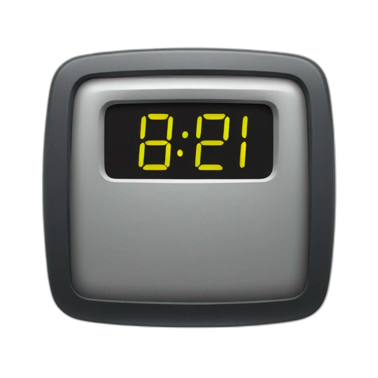 "1212 DIGITAL CLOCK" emoji