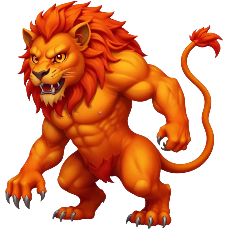demon lion emoji