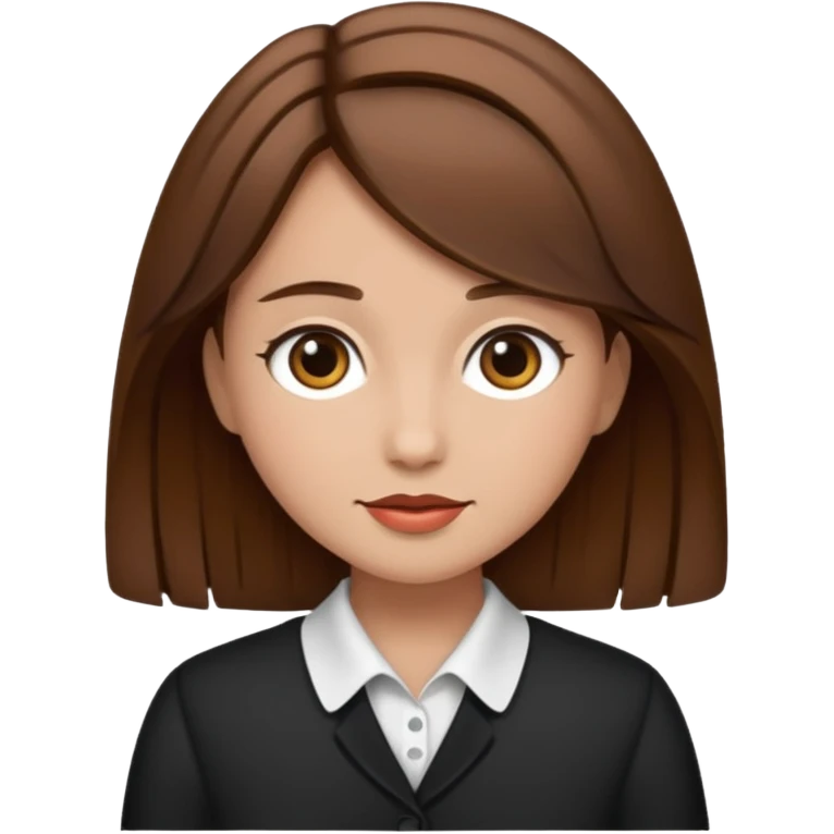 fancy brown haired girl emoji