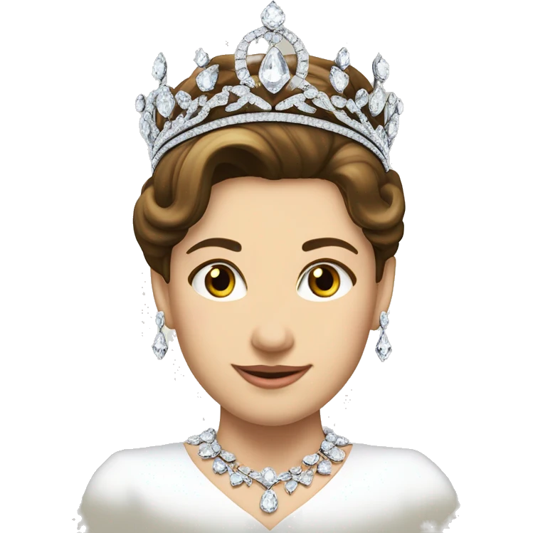 royal dainty jeweled british diamond tiara only emoji