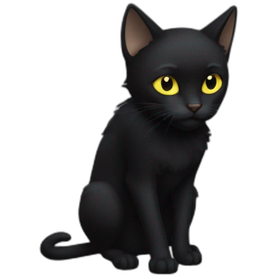 Chat noir emoji