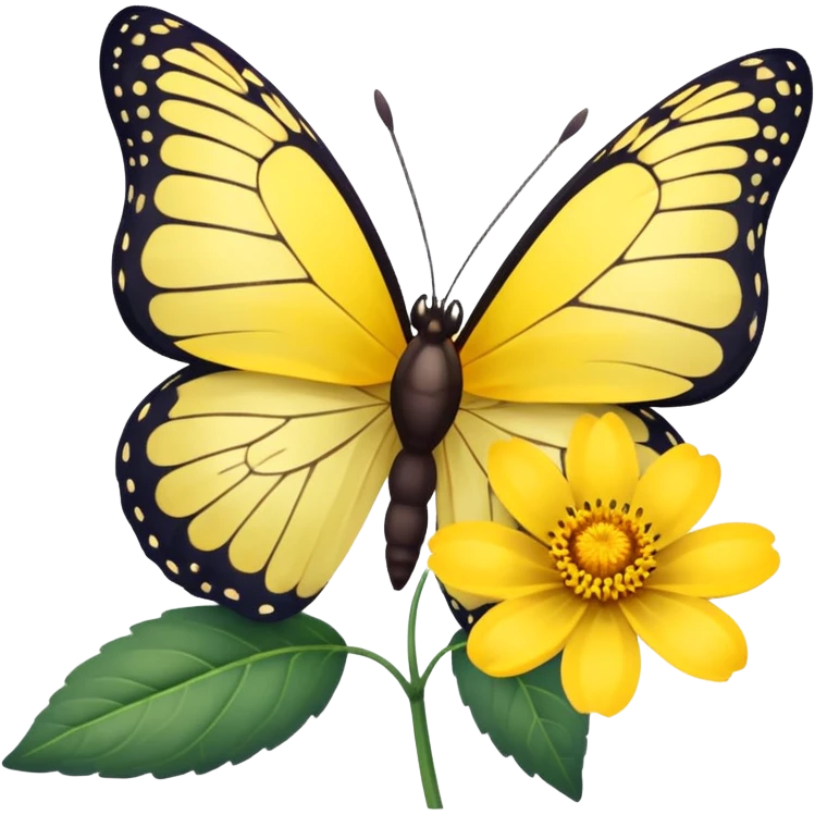 butterfly on flower emoji