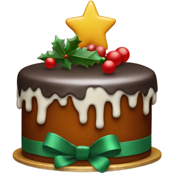 christmas cake  emoji
