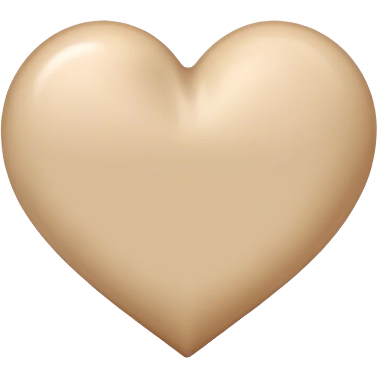 beiges herz emoji