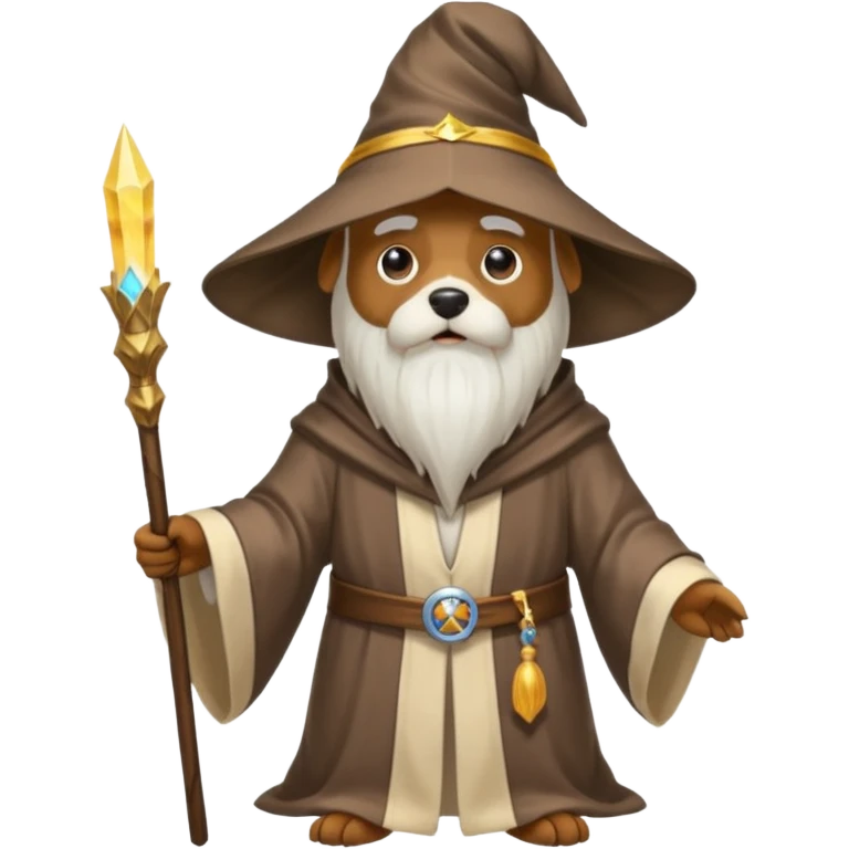 Dog wizard emoji
