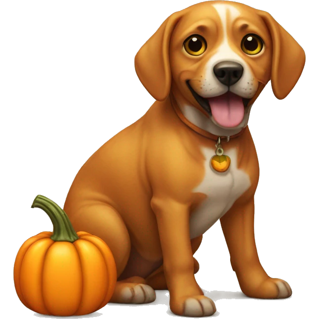 pumpkin dog emoji