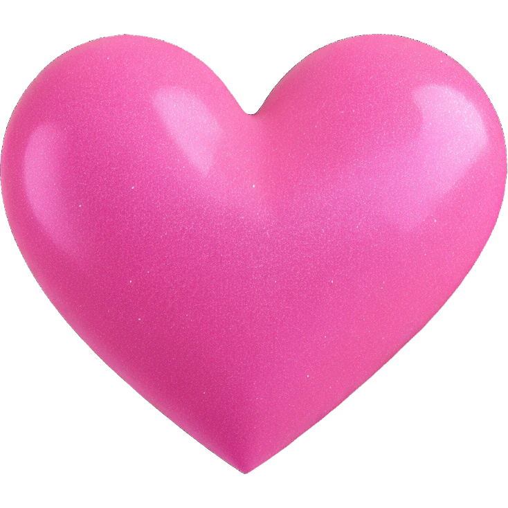 pink heart with sparkling glitter effect emoji