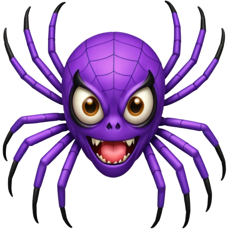 make me a purple web spider emoji