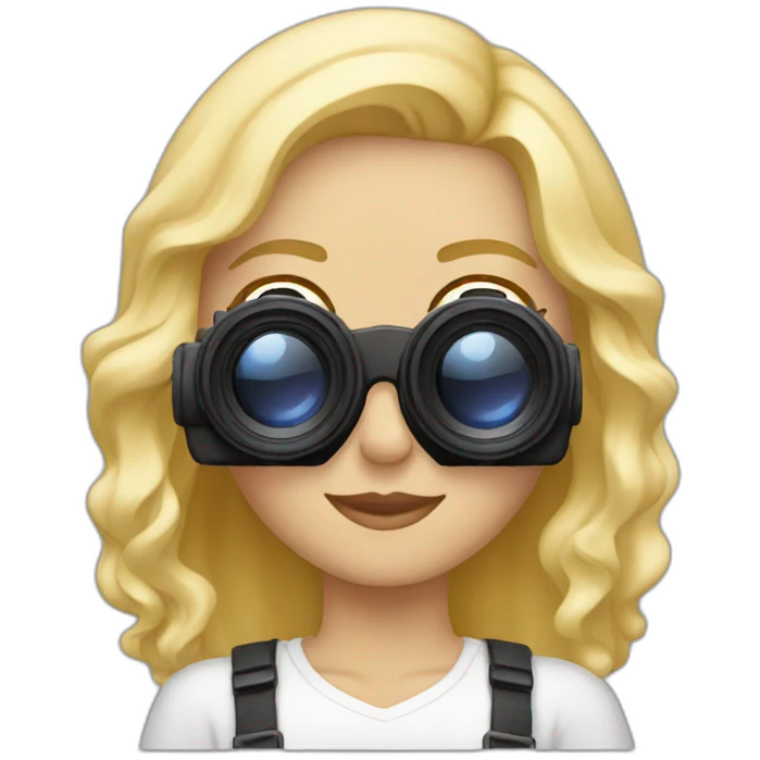 blonde white female photographer emoji