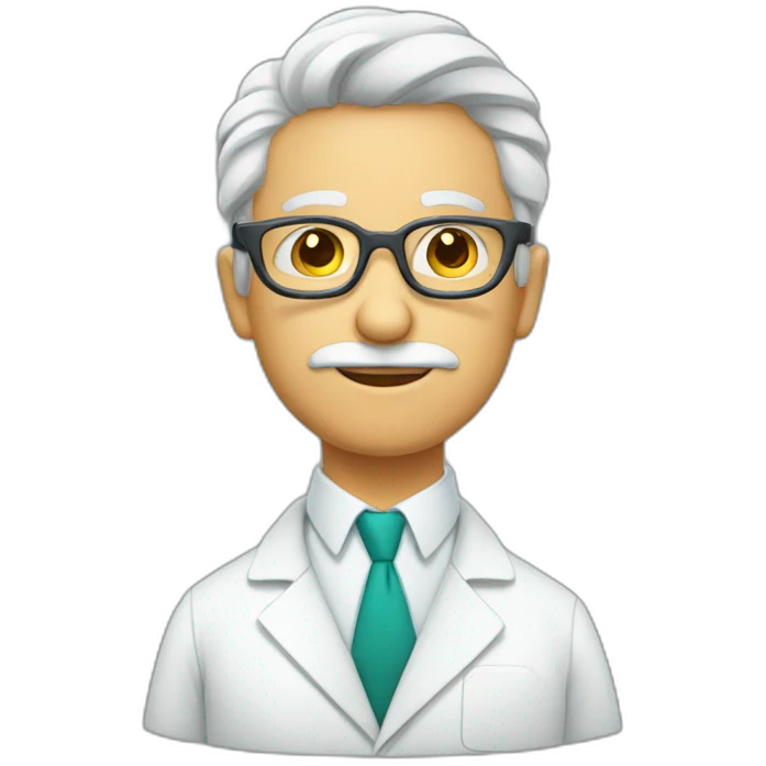 chemist with two glasses emoji