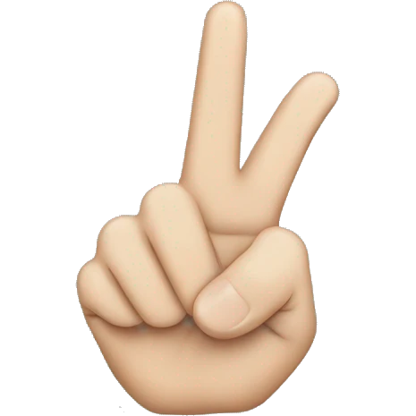 middle finger bent down  emoji