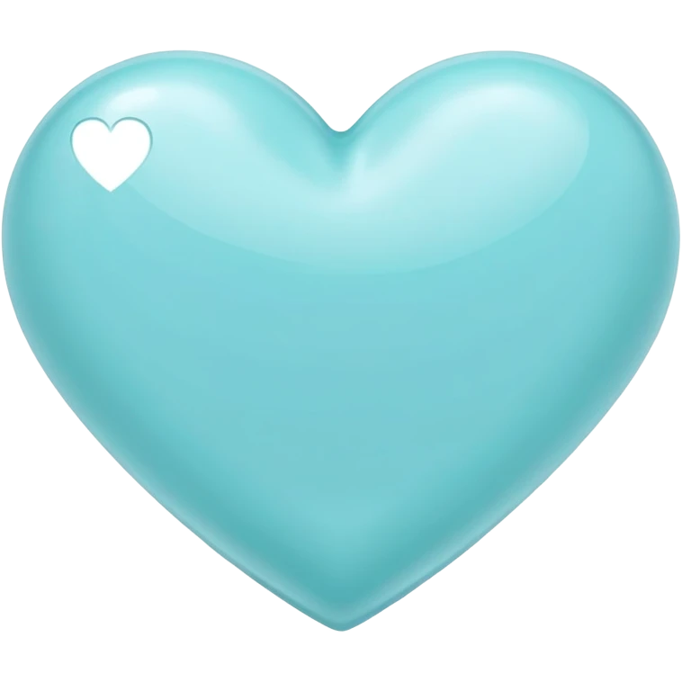 Pastel cyan heart emoji