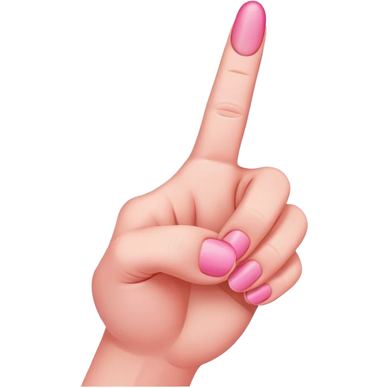 pink middle finger emoji