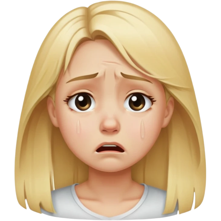 Crying girl emoji