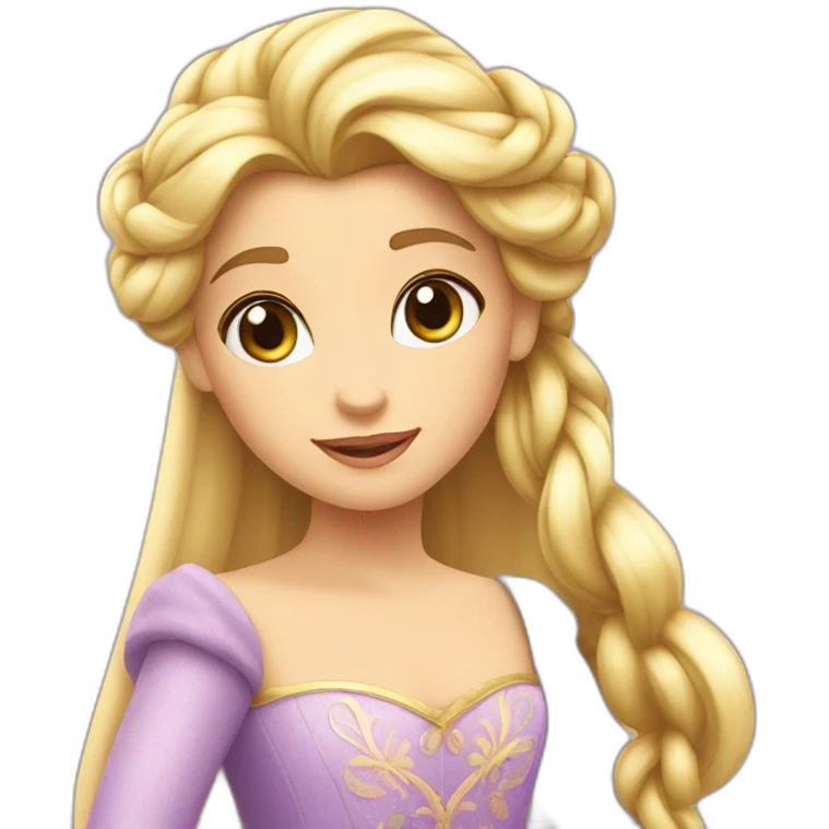 princesse raiponce emoji