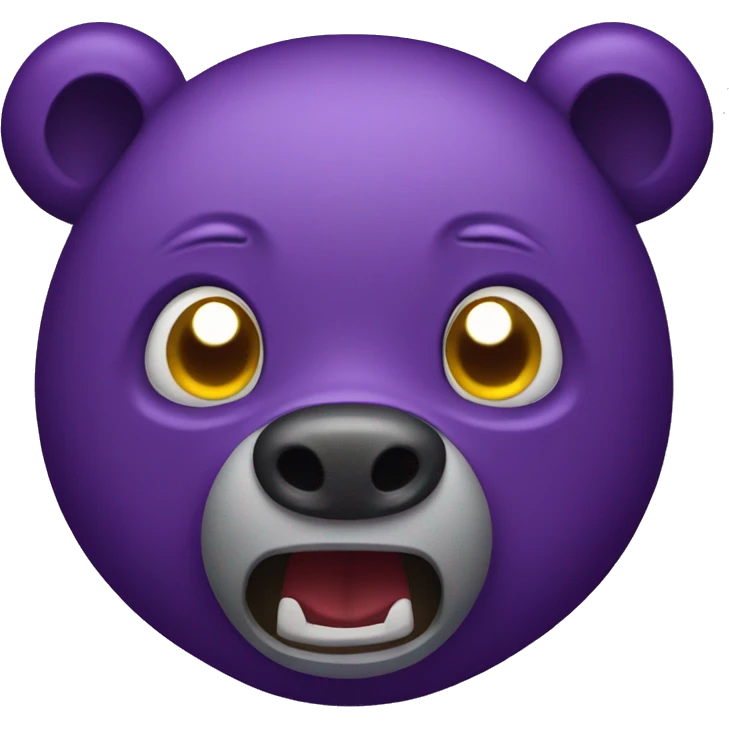 purple scary teddy bear emoji