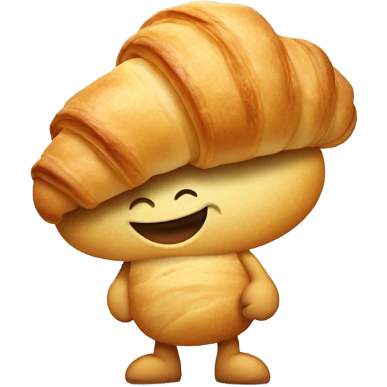 Walking croissant emoji