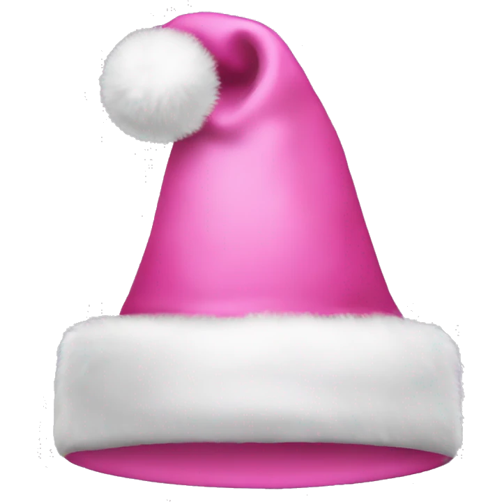 pink christmas hat emoji