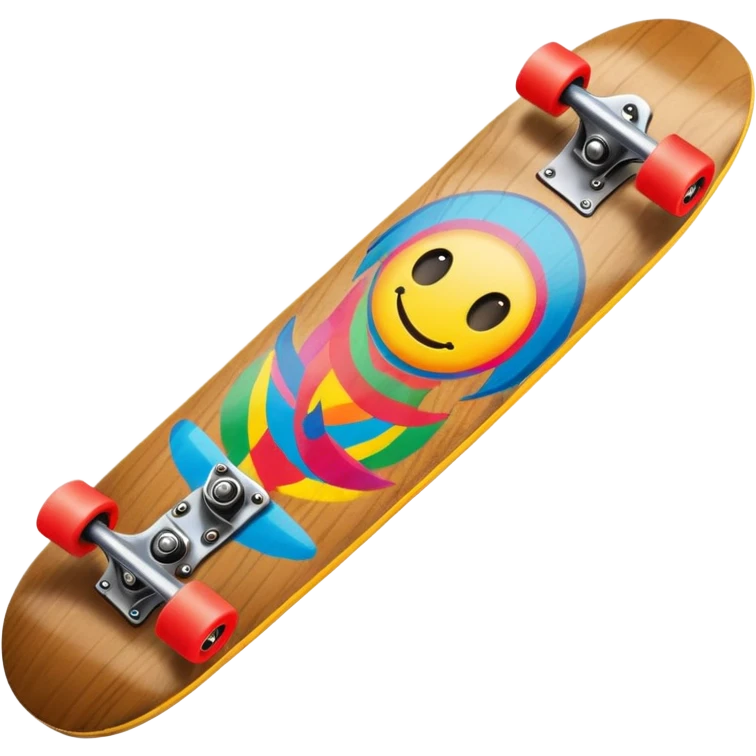 colorful skateboard  emoji