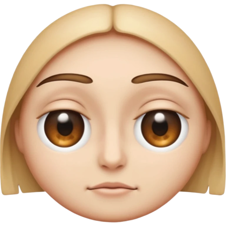 standard eye emoji with eyelid halfway closed, mid-blink emoji