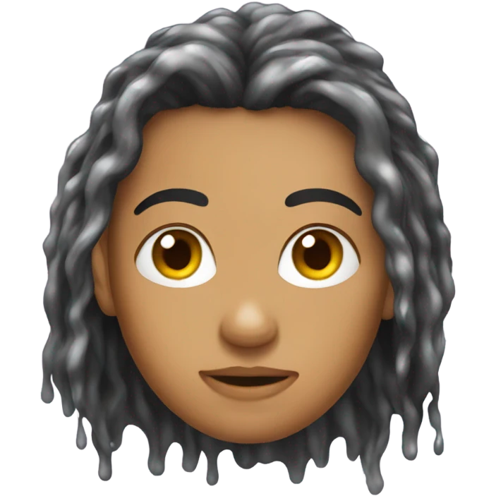 wet hair emoji