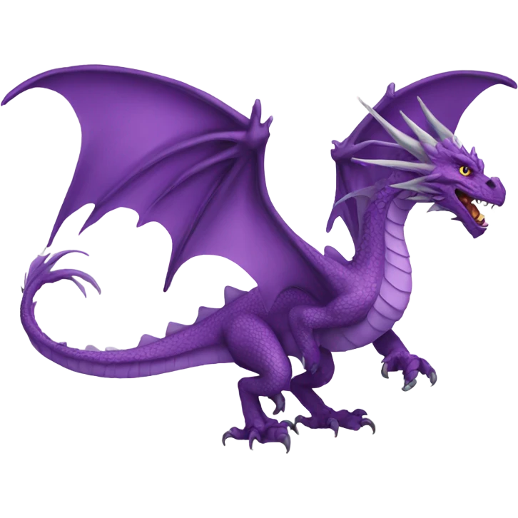 Fourth wing dragon with violet  emoji