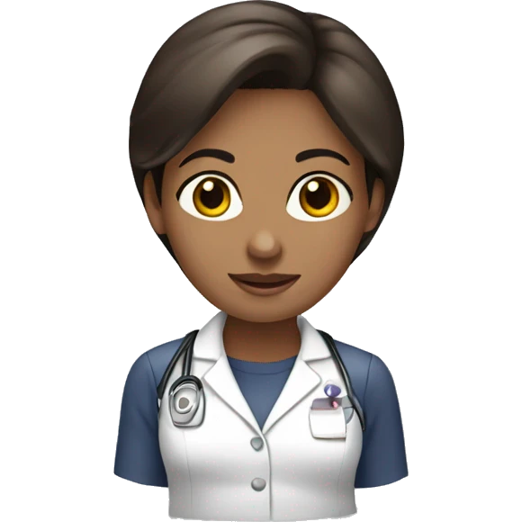 Pediatcs woman brunette  emoji