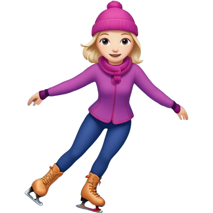 buz pıstının ustunde kayan kadın emojisi emoji