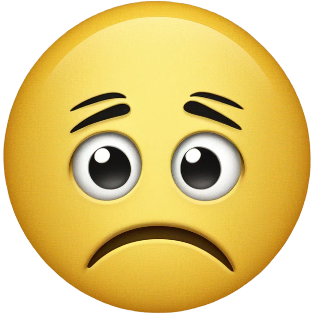 Yellow circle emoji giving bad look emoji