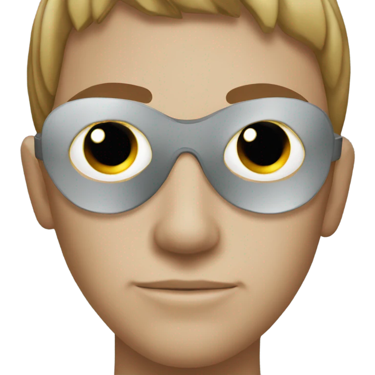 black eye patch covering one eye like Nick Fury from Marvel emoji