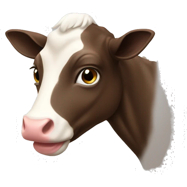 O vaca roz emoji