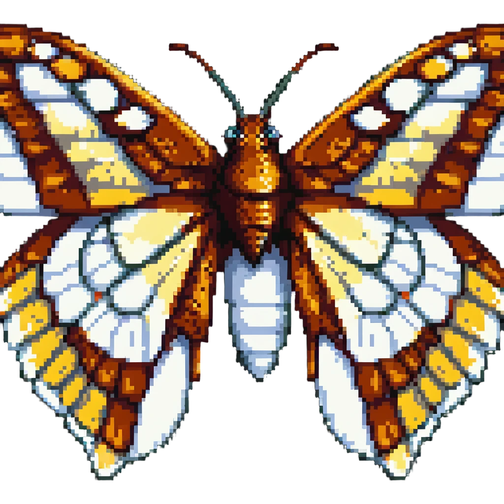 close-up of atlas moth emoji