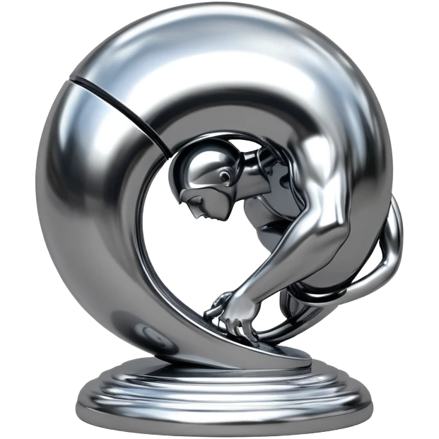 sorayama Sisyphus sculpture emoji
