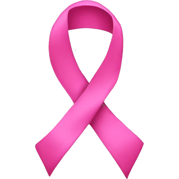 A pink ribbon emoji